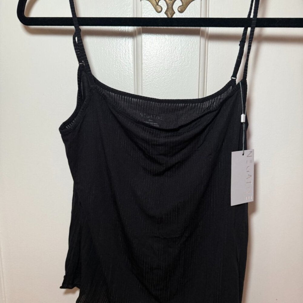 Negative Underwear Whipped Cami Black. L $75 Value, NWT!